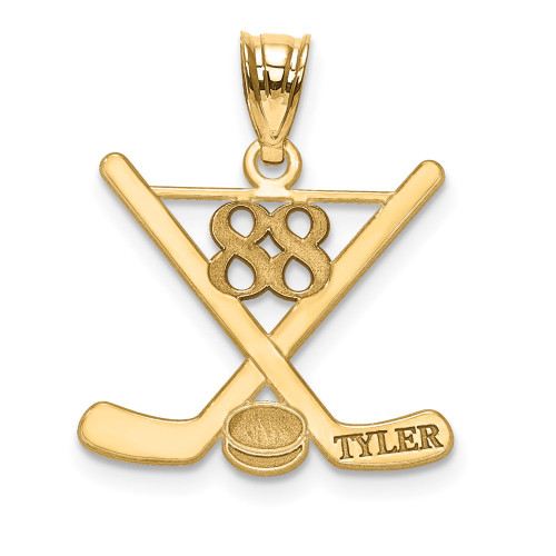 10KY Personalized Hockey Pendant