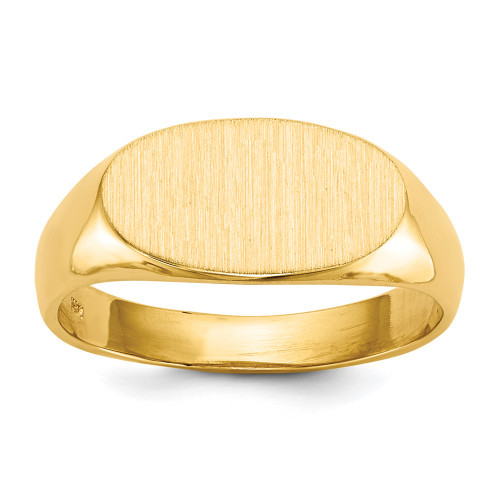 14k 7.0x13.5mm Open Back Signet Ring