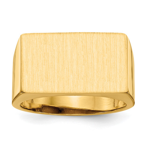 14k 11.0x18.0mm Open Back Men's Signet Ring