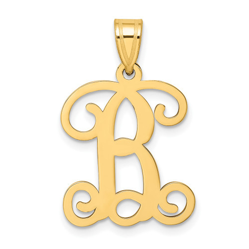 10KY Initial Letter B Pendant