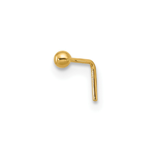 14k 2mm Ball Nose Stud
