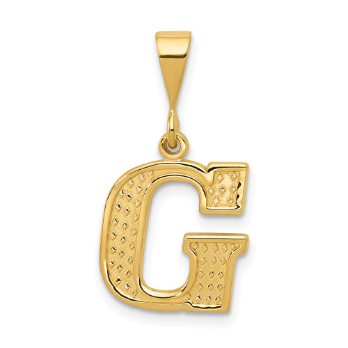 10KY Initial G Pendant