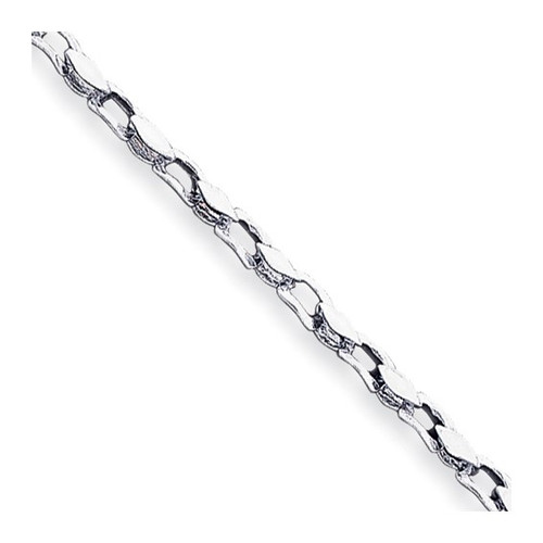 14k White Gold 4.50mm Hand-polished Fancy Link Bracelet