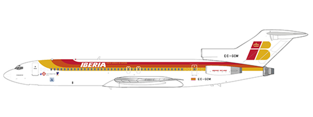 XX2140 | JC Wings 1:200 | Boeing 727-200 Iberia EC-GCM 'with stand 