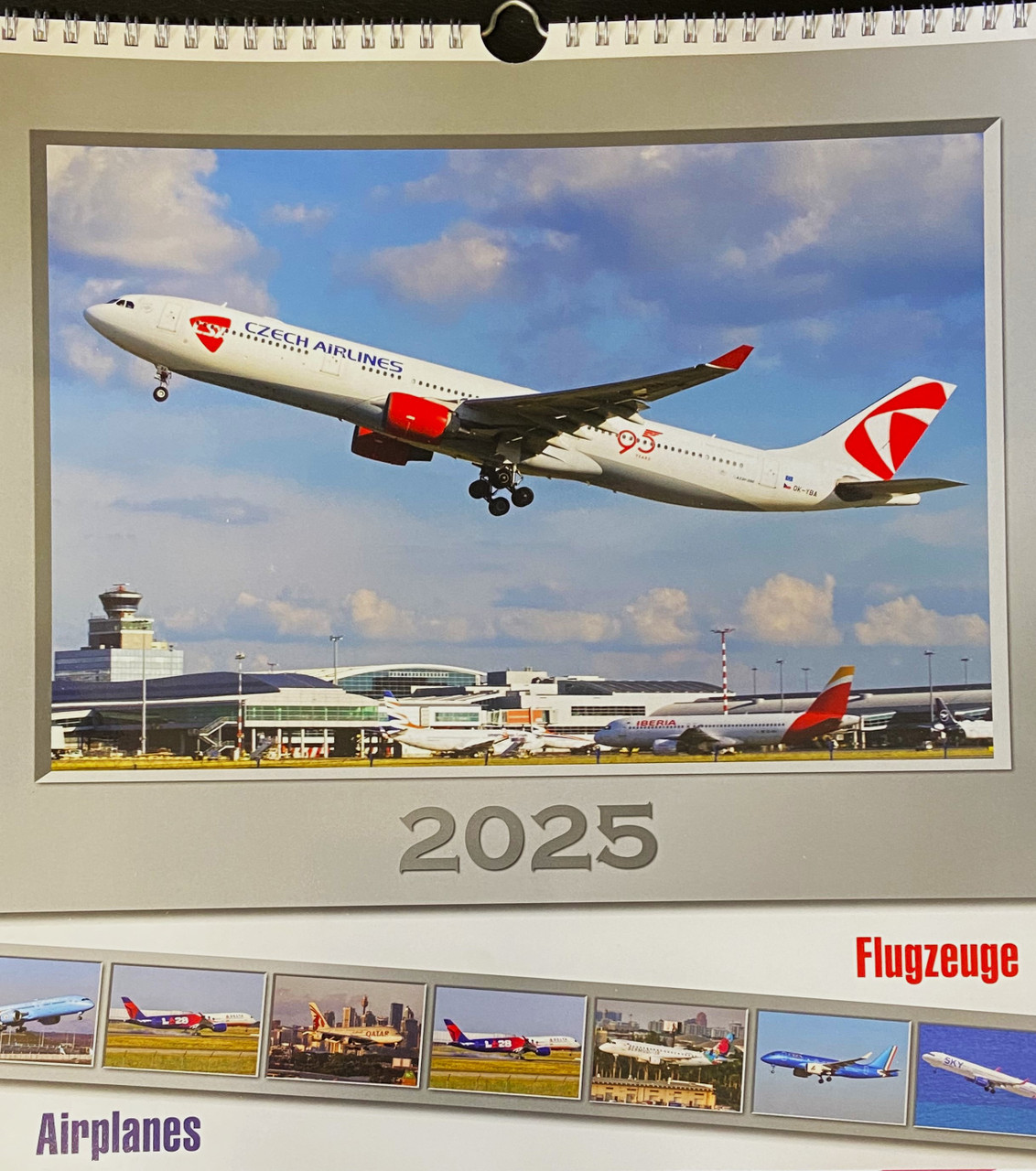 CALF25 Calendars Calendars Wall Calendar Flugzeuge Airplanes 2025 Airplane Calendar 2025