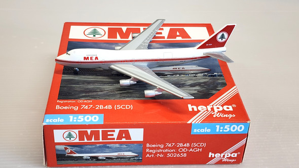 502658 | Herpa Wings 1:500 | Boeing 747-200 MEA OD-AGH