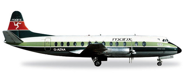 556866 | Herpa Wings 1:200 | Viscount 800 Manx Airlines G-AZNA (die-cast)