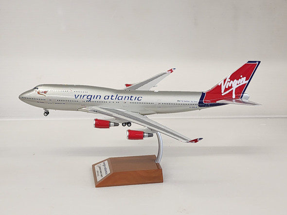 JF-747-4-018 | JFox Models 1:200 | Boeing 747-400 Virgin Atlantic G-VXLG, 'Ruby Tuesday' (with stand)