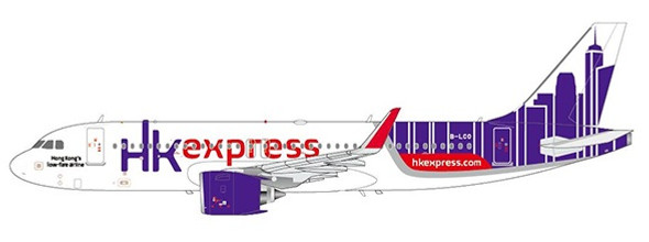 LH2112 | JC Wings 1:200 | Airbus A320neo Hong Kong Express B-LCO (with stand) | is due: May 2018