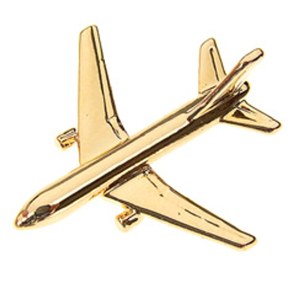 CL787 | Clivedon Collection Pin Badges | BOEING 787 22ct Gold plated pin badge