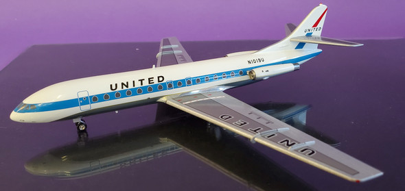 IF210UA1218 | InFlight200 1:200 | SE 210 Caravelle V1-R United Airlines N1019U  (with stand)