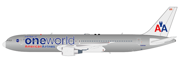 LH2AAL173 | JC Wings 1:200 | Boeing 767-300 American Airlines,'One World' N395AN ( with stand) | is due: November 2019