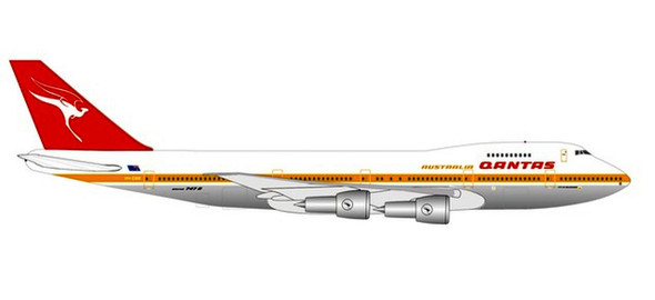 534482 | Herpa Wings 1:500 | Boeing 747-100 Qantas VH-EBB