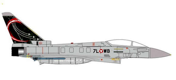 580649 | Herpa Wings 1:72 | Eurofighter EF2000 Typhoon Austrian Air Force 7LWB Zeltwg