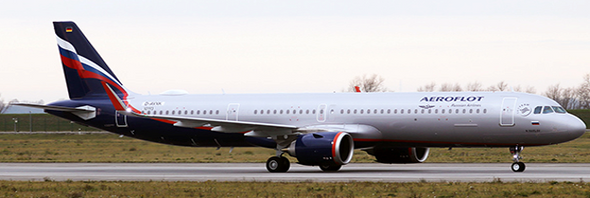 XX20108 | JC Wings 1:200 | Airbus A321NEO Aeroflot VP-BPP (with stand)