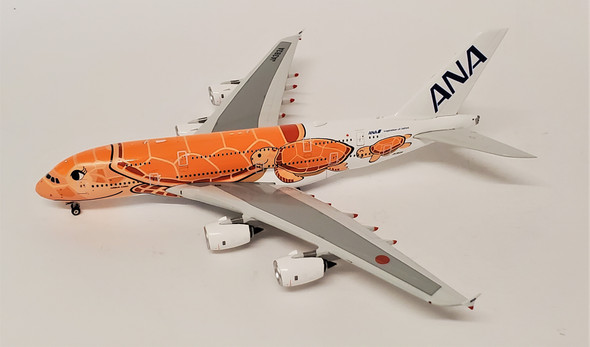PH04388 | Phoenix 1:400 | Airbus A380 ANA JA383A, 'Flying Honu, Orange Ka La'