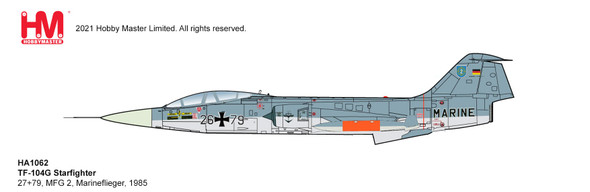 HA1062 | Hobby Master Military 1:72 | TF-104G Starfighter 27+79, MFG 2, Marineflieger, 1985