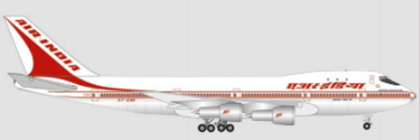 535892 | Herpa Wings 1:500 | Air India Boeing 747-200 - 50 Years of 747 Introduction - VT-EBE Emperor Shahjehan