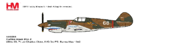 HA9204 | Hobby Master Military 1:48 | Curtiss Hawk 81A-2 White 68, Ft Ldr Charles Older, AVG 3rd PS, Burma May 1942