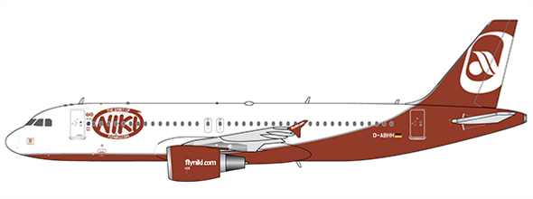 LH4097 | JC Wings 1:400 | Niki Airbus A320 Reg: D-ABHH With Antenna | is due: November-2021