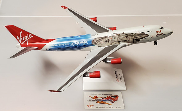 EW2744001 | JC Wings 1:200 | Virgin Atlantic Boeing 747-400 Star Wars Galaxy's Edge Reg: G-VLIP With Stand