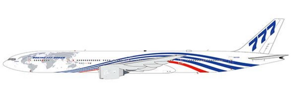 XX4972A | JC Wings 1:400 | Boeing Company Boeing 777-300ER Round The World Tour Livery Flaps Down Reg: N5016R With Antenna