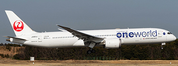 SA4006 | JC Wings 1:400 | Boeing 787-9 Dreamliner JAL JA861J