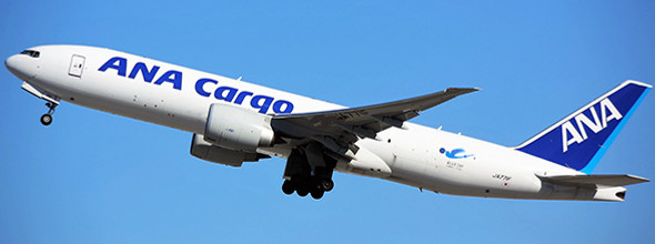 SA2012C | JC Wings 1:200 | Boeing 777-200LRF ANA Cargo 'interactive series' JA771F (with stand) | is due: July 2022