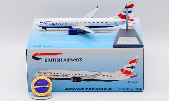 ARDBA42 | InFlight200 1:200 | Boeing 737max8 British Airways ZS-ZCB