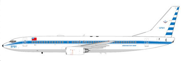 LH2244 | JC Wings 1:200 | Taiwan Air Force Boeing 737-800 Reg: 3701 With Stand | is due: September-2022