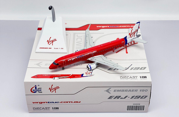 XX20338 | JC Wings 1:200 | Air Embraer 190-100 Virgin Blue VH-ZPI (with stand)