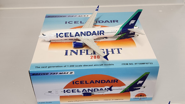 IF738MFI0722 | InFlight200 1:200 | Boeing 737-MAX 8 Icelandair TF-ICP (polished)