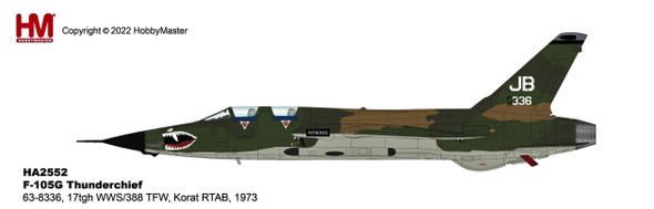 HA2552 | Hobby Master Military 1:72 | F-105G Thunderchief 63-8336 17tgh WWS/388 TFW Korat RTAB 1973 | is due: June-2023