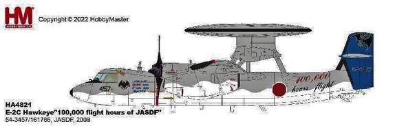 HA4821 | Hobby Master Military 1:72 | E-2C Hawkeye 100,000 flight hours of JASDF 54-3457/161786 JASDF 2009 | is due: September-2023