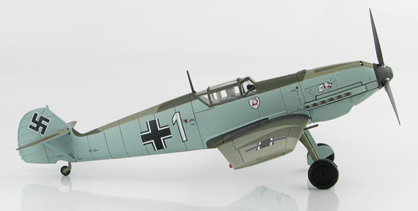 HA8705 | Hobby Master Military 1:48 | Messerschmitt Bf 109E, Luftwaffe 1./JG 2 Richthofen, White 1, Otto Bertram, Battle of France, May 1940