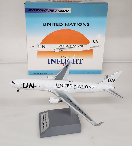 IF763-UN-ALJ | InFlight200 1:200 | 767-300 UNITED NATIONS ET-ALJ with stand