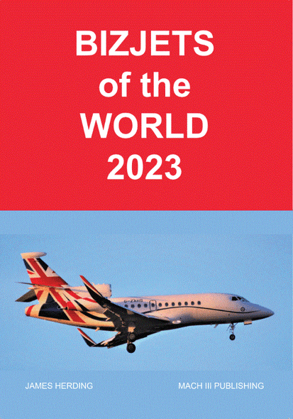 BOTW23 | Mach III Publishing Books | Bizjets of the World 2023 - James Herding