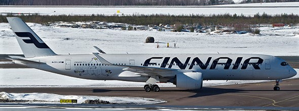 XX20379A | JC Wings 1:200 | Airbus A350-900XWB Finnair 100th Anniversary Livery Reg: OH-LWP Flap Down | is due: April-2023