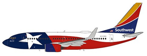 NG77013 | NG Models 1:400 | Boeing 737-700 Southwest N931WN, 'Lone Star One'