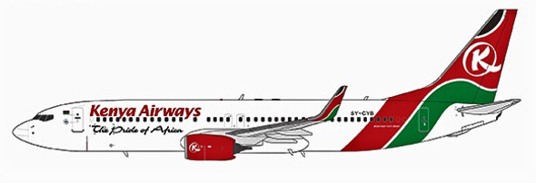 NG58168 | NG Models 1:400 | Boeing 737-800 Kenya Airways 5Y-CYB