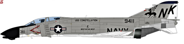 HA19051 | Hobby Master Military 1:72 | F-4B Phantom II 149411, VF-143 Pukin Dogs, USS Constellation, 1967 | is due: December-2023