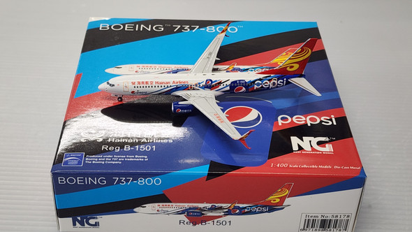 NG58178 | NG Models 1:400 | Boeing 737-800 Hainan Airlines B-1501, 'Pepsi'