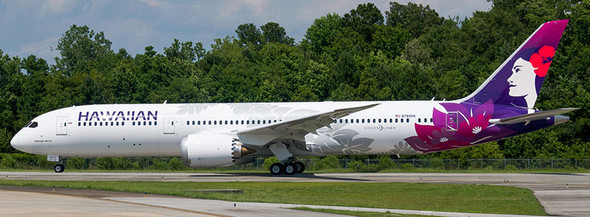 AV4174 | Aviation 400 1:400 | Boeing 787-9 Dreamliner Hawaiian Airlines N780HA (detachable magnetic undercarriage)