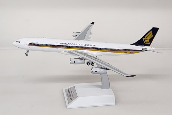 JF-A340-3-013 | JFox Models 1:200 | Airbus A340-313 Singapore Airlines 9V-SJM (with stand)