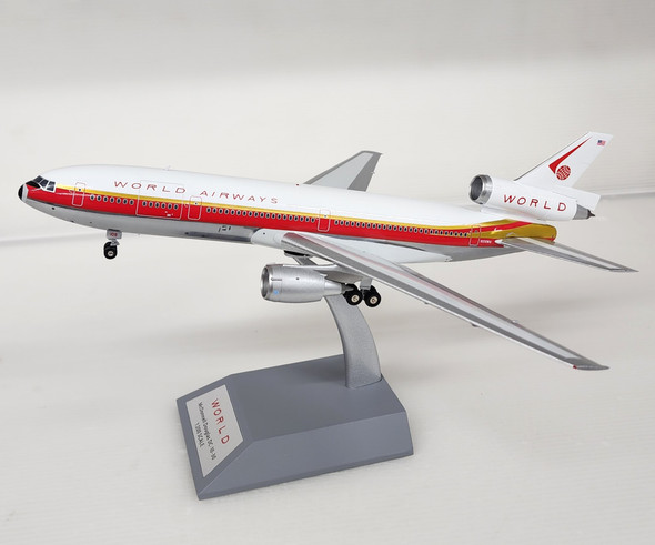 IF103WA1123P | InFlight200 1:200 | DC-10-30CF World Airways N108WA (polished, with stand)