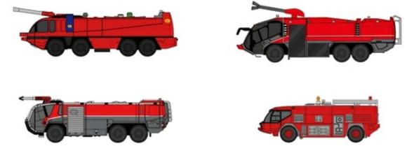 FWDP-FT-4008 | Fantasy Wings 1:72 | 1/400 AIRPORT FIRE TRUCK SET NEW TOOLINGS | is due: February 2024