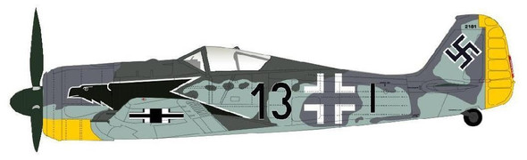 HA7429 | Hobby Master Military 1:48 | FW 190A-3 Black 13, 8/JG.2 , Luftwaffe, WWII | is due: July-2024