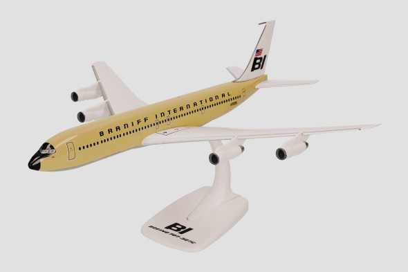 614023 | Herpa Snap-Fit (Wooster) 1:144 | Boeing 707-320 Braniff International Solid beige – N7104 | is due: June 2024