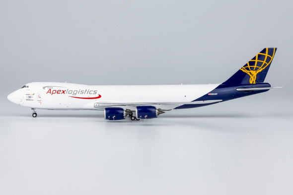 NG78015 | NG Models 1:400 | Boeing 747-8F Atlas Air / Apex Logistics N863GT, 'Last 747 Built' (with stand) | is due June 2024