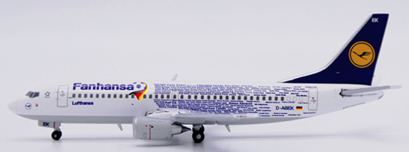 EW4733001 | JC Wings 1:400 | Boeing 737-300 Lufthansa Fanhansa Reg: D-ABEK | is due: April 2024